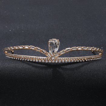 Alloy Rhinestone Simple Crown Headpiece